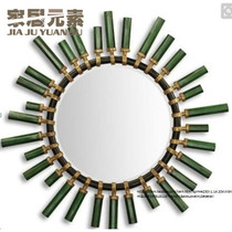 European wrought iron wall decoration sun glasses wall decoration creative home entrance wall decoration pendant living room mirror wall hanging