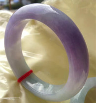 Natural old pit A goods jade bracelet violet circle bracelet jade quality condensed new goods with certificate KK056