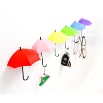 ins Girl heart creative dormitory decoration Room wall decoration Hanging small umbrella hook wall key holder