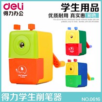 Del 0611 pencil sharpener pencil sharpener hand pencil sharpener pen sharpener student pen planer