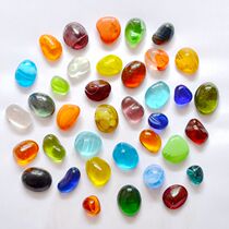 Stained Glass Stone Pebbles Goldfish Companion Aquarium Fish Tank Vase Stone Wall Sticker Sale 0 25 a