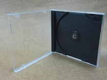 CD box 70g (09 black single)CD square box CD empty box Transparent black bottom single-sided CD box CD box