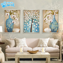 Wonderland Triple Painting 5D Diamond painting full diamond living room point diamond cross stitch new restaurant European vase masonry painting