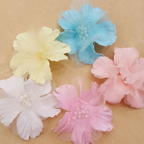 Solid floral edge level Manual DIY finished bridal head ornament accessories Wedding Dress Gown Accessories Solid Flowers