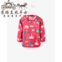 Spot next childrens clothing girl new red pony rice bag waterproof blouse