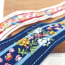 Ethnic Wind Embroidery Jacquard Webbing Fields Garden Lace Trim Lace Trim With Accessories Bag Cap Clothing Accessories Broadband Sub