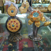 Buddhist Supplies Tibetan Metal Doma Buddha Hall ornaments A pair of flower food seeds Doma 