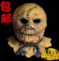 Chainsaw murderer scarecrow mask horror devil ghost mask headgear cover secret room Haunted House scary tricky props