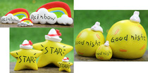 zakka moon stars rainbow animal weather home multi-meat flower pots adornment pendulum bonsai decorate birthday