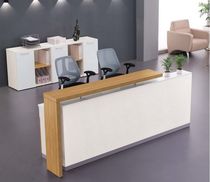 Company front desk stylish and simple reception clerk desk Welcome desk Image information desk cashier bar Guangzhou