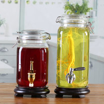 Slow Xingli thick lead-free wine bottle small ginseng wine sealed wine jar 3kg 4kg square wine wine tank