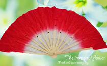 Factory Direct Red Right Hand 8 inch dance fan children eight inch dance fan kindergarten Yangko fan dance fan