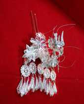 New Xiangxi Miao silver clothing headwear national dance performance hairpin butterfly hair hairpin
