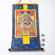 Tibetan Buddhism gilded thangka auspicious mother thangka long 85cm