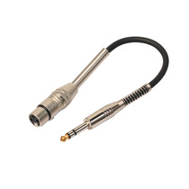 3 Pin XLR Female To 1 4 Inch 6 35mm Stereo Male Plug TRS Aud