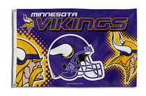NFL Minnesota Vikings Minnesota Vikings helmet version flag