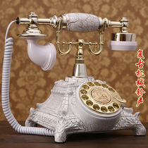 New rotating European telephone antique telephone old landline retro pastoral creative telephone