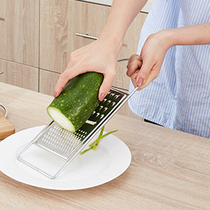 Manual stainless steel potato slicer kitchen multifunctional vegetable cutter vegetable shredded radish chopping board household planer