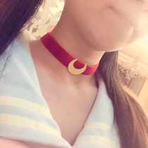 Japanese beauty girl soldier with necklace cosplay moon necklace