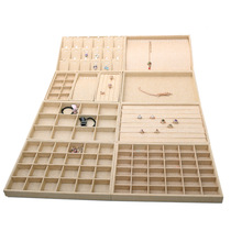 Linen plate Jewelry box Jewelry plate Jewelry display ring box Necklace plate pendant jade earrings storage box