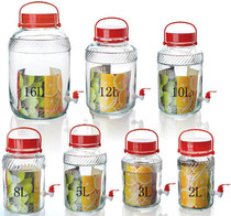 Thickened lead-free enzyme bottle Glass jar Wine jar Bubble wine jar Plum wine bottle Wine jar Pickle jar