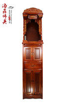 Haixin Buddha Shrine Shenlou cabinet Solid wood cabinet Shrine Buddha Light Lucky Buddha seat height 48