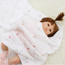 Baby package summer thin bamboo fiber gauze scarf swaddling baby hug newborn towel towel towel