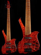 Customized Jacksons Anti Gravity Quilt Maple5 string electric bass