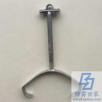 Hot-dip galvanized flat steel glazed tile ridge tile refuel card support card lightning protection bracket upright type according to specifications