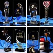 Crystal Trophy Custom Spot Customized Trophy Medals Free lettering Crystal Diamond Trophy