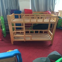 Kindergarten special bed Children wooden bed double wooden bed twin wooden bed Russian pine bed childrens bed