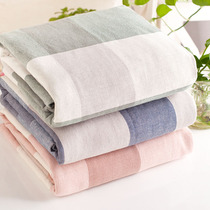 Pure cotton fabric nostalgic plaid bath towel supermarket labor insurance home custom logo