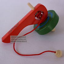 Wooden large cable gyro promotes hand-eye coordination Kindergarten birthday gift Childrens wooden toy quality
