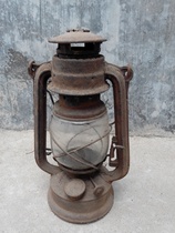 Old lamp collection after liberation old horse lamp glass lamp wind lamp old object hotel set old