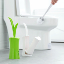 Mengjiaju toilet brush toilet cleaning brush toilet punch-free toilet brush set long handle soft brush