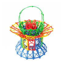 Soft woven building blocks Plastic puzzle assembly toys Creative educational toys Kindergarten desktop toys