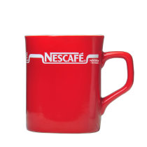 Nescafe coffee cup Classic red cup 2000 years ago horizontal English Nescafe coffee scarce collection boutique