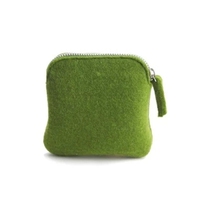 Youth new environmentally friendly wool felt storage bag coin purse men and women cute student small wallet portable coin bag