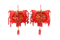 Haixin Buddha new home into the house new red Jiqing dragon and Phoenix lantern lantern Housewarming festive lantern