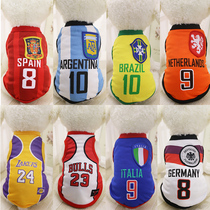 Dog clothes pet summer clothes fight Teddy Bears Bears Bulldogs Bago spring and autumn thin spring spring baseball clothes