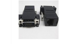 Special price VGA male or female to RJ45 adapter CAT 5 6 network cable transmission VGA signal VGA to network cable