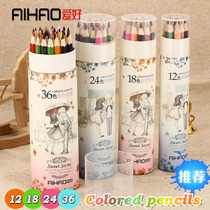 Wholesale hobby 9020 color pencil love story 12 18 24 36 color hand painted lead lead lead