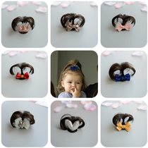 Childrens wig headdress Princess crown Hair ornament Safety clip Hair clip Baby baby hair clip jewelry