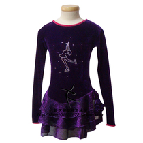 Dance Art Pavilion custom-made childrens figure skating suit training costume skating suit figure skating performance dress HBF249