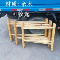 Solid Wood round table folding table shelf square table tripod table tripod easy folding table leg bracket table stand table stand feet