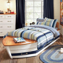 Pirate Ship Bed children Mediterranean boat bed Children creative bed boy pirate ship childrens bed personality single single