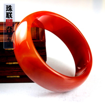 Natural Fuxin agate bracelet widened fashion quality womens crystal simple Korean birthday gift ethnic