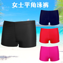 New Swimsuit Womens Flat Corner Swimsuit Womens Anti-Walking Light High Waist Swimming Trunks Womens Belly Black Swimsuit Womens Flat Corner Pants