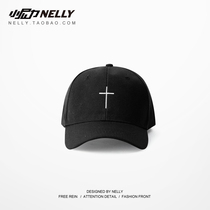 South Korea High Street same retro dead fly skateboard hip-hop embroidery letter cross curved eaves baseball cap cap cap