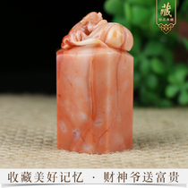 Baby fetal hair souvenir fetal hair umbilical cord deciduous teeth collection preservation natural stone bag lettering production TM34